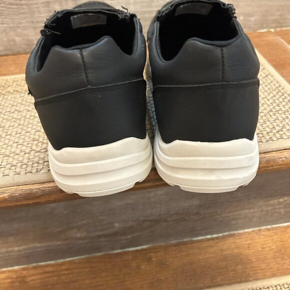 Perry Ellis Portfolio Ultra Foam Black Casual Oxford Slip-On Shoe Sz 11 Normcore - Picture 6 of 7